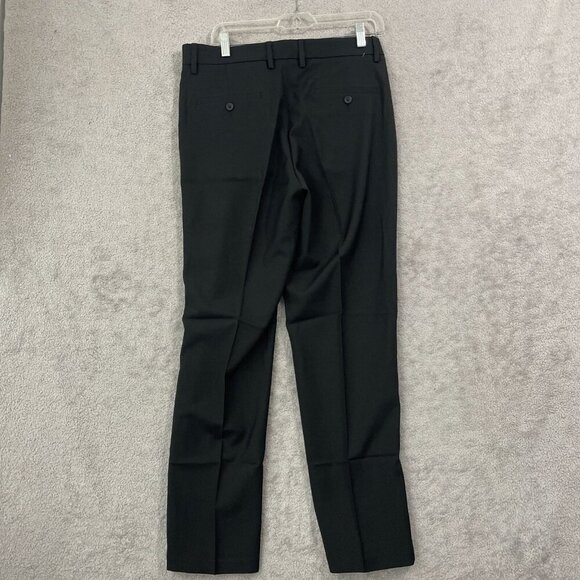 NEW Kenneth Cole Reaction Mens 32 X 30 Black Super Flex Waistband Dress Pants - Picture 3 of 9